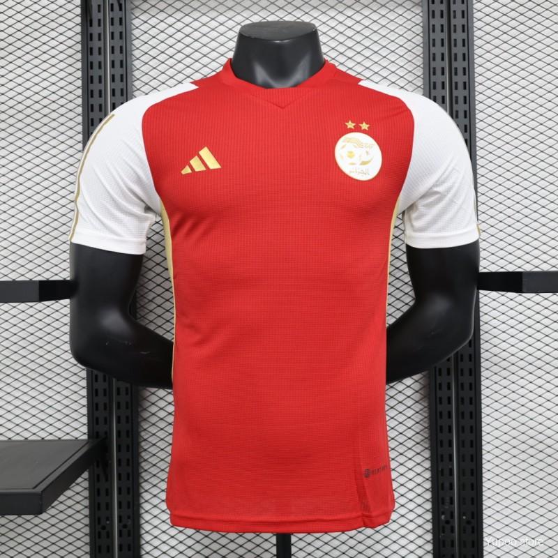 Maillot de football Algérie Rouge 2024 [Livraison 10-13 jours]