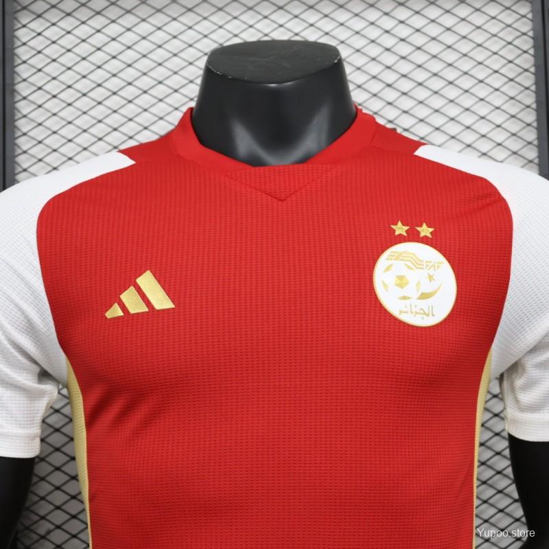 Maillot de football Algérie Rouge 2024 [Livraison 10-13 jours]