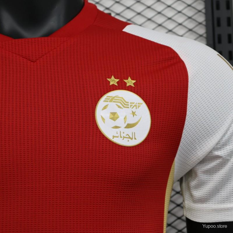 Maillot de football Algérie Rouge 2024 [Livraison 10-13 jours]