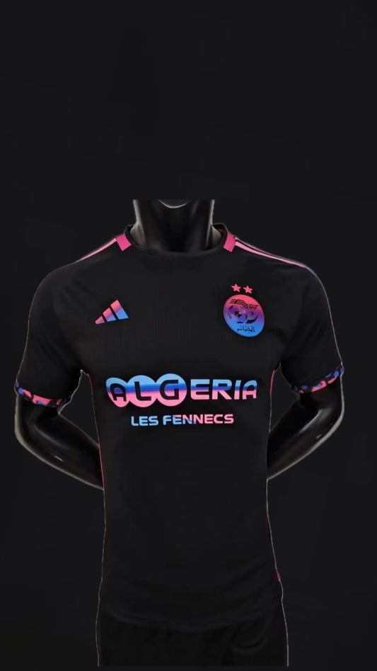 Maillot de football Algérie Noir & Rose 2024 [Livraison 10-13 jours]