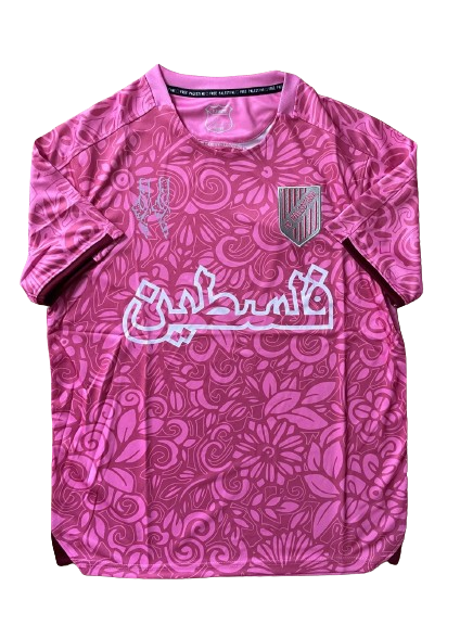 Pack Maillot de football Palestine Noir & Rose Concept 2024 [Livraison 10-15 jours]