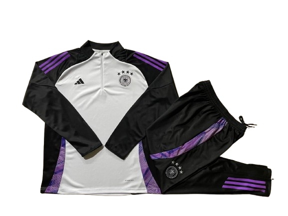 Survêtement Foot Allemagne Blanc Violet